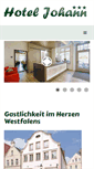 Mobile Screenshot of hotel-johann.de