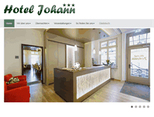 Tablet Screenshot of hotel-johann.de